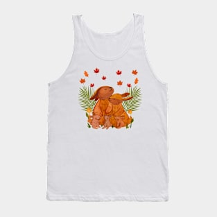 cute rabbits family Tank Top